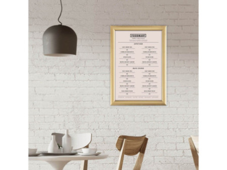 EUROPEL Cadre porte-affiche premium, A3, 25 mm, doré