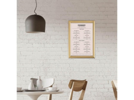 EUROPEL Cadre porte-affiche premium, A4, 25 mm, doré