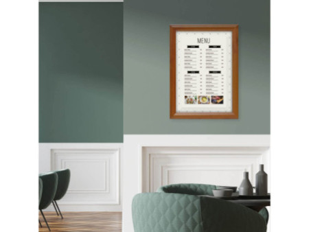 EUROPEL Cadre porte-affiche premium, A3, 25 mm, aspect bois
