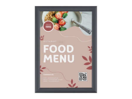 EUROPEL Cadre porte-affiche premium, A3, 25 mm,gris graphite