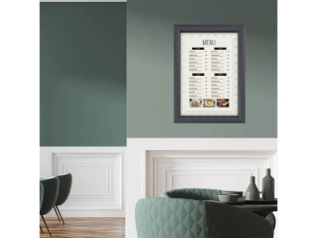 EUROPEL Cadre porte-affiche premium, A4, 25 mm,gris graphite
