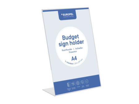 EUROPEL Porte-visuel Budget, A4 portrait, incliné