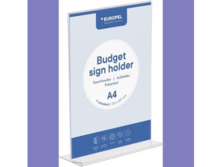 EUROPEL Porte-visuel Budget, A4, droit