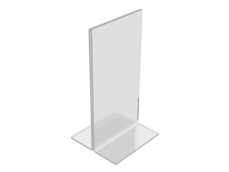 EUROPEL Porte-visuel acrylique, 105 x 210 mm, droit