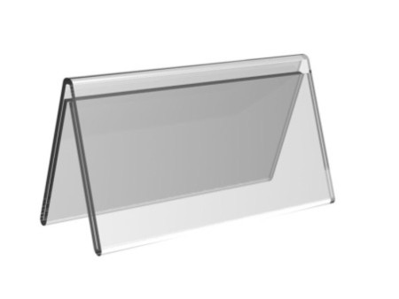 EUROPEL Porte-nom de table, 150 x 70 mm, en forme de toit