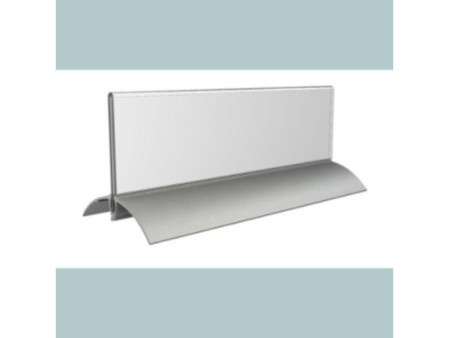 EUROPEL Porte-nom de table, 61 x 210 mm, socle aluminium