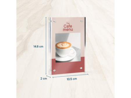 EUROPEL Porte-visuel LUXE, A6 portrait, droit