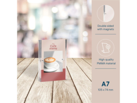 EUROPEL Porte-visuel LUXE, A7 portrait, droit