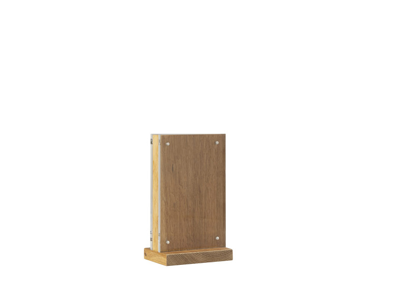 EUROPEL Présentoir de table Deluxe, A6 portrait, socle bois