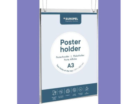 EUROPEL Porte-affiche, A3 portrait, transparent