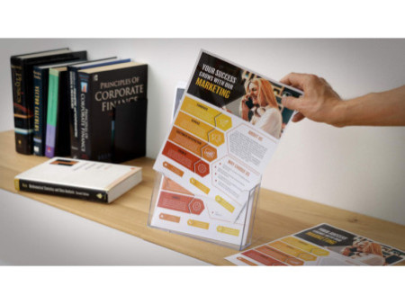 EUROPEL Porte-brochures, format A4, transparent
