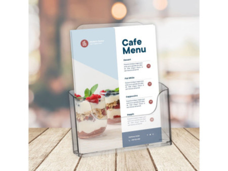EUROPEL Porte-brochures, A4 paysage, transparent