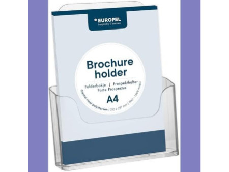 EUROPEL Porte-brochures, A4 paysage, transparent