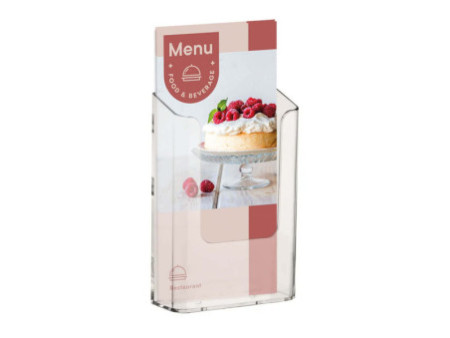 EUROPEL Porte-brochures mural, 1/3 A4, transparent