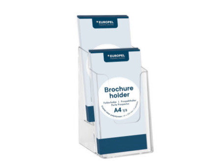EUROPEL Porte-brochures, A5 portrait, transparent