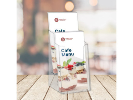 EUROPEL Porte-brochures, A5 portrait, transparent