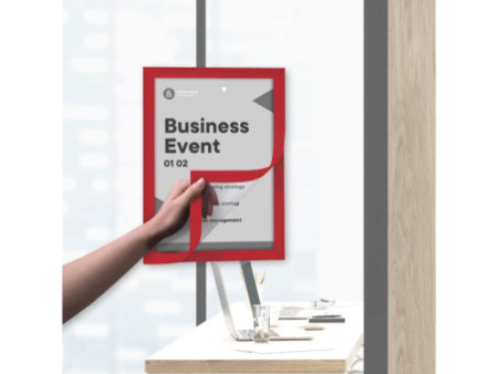 EUROPEL Cadre magnétique INFO FRAME, A4, rouge