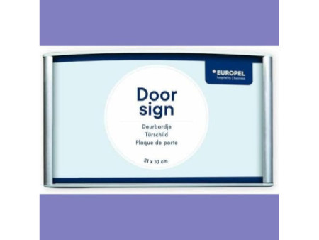EUROPEL Plaque de porte, 210 x 100 mm, argent