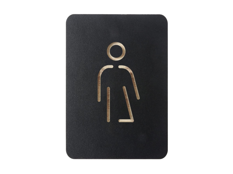 EUROPEL Pictogramme 'WC genre neutre', noir