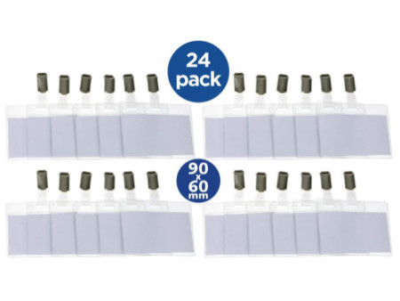 EUROPEL Porte-nom, ouvert en haut, avec clip, 60 x 90 mm