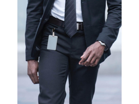 EUROPEL Pince bretelle avec clip pour porte-badge