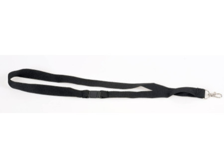 EUROPEL Cordon textile avec mousqueton, noir