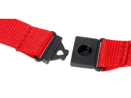 EUROPEL Cordon textile avec mousqueton, rouge