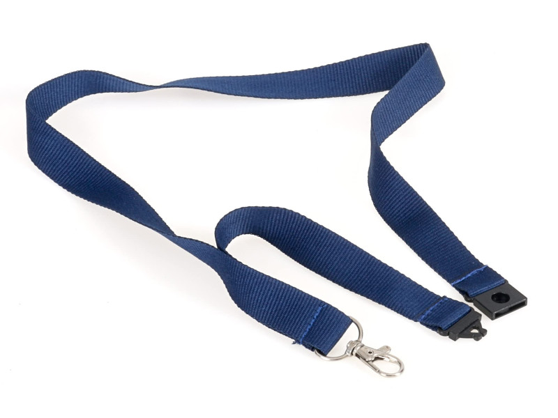EUROPEL Cordon textile avec mousqueton, bleu