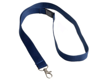 EUROPEL Cordon textile avec mousqueton, bleu