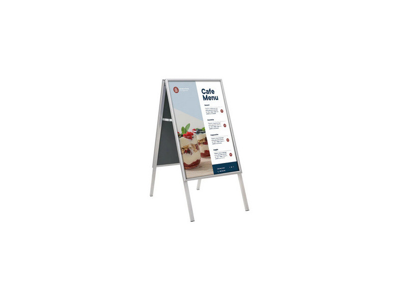 EUROPEL Panneau trottoir CLASSIC, B1, argent