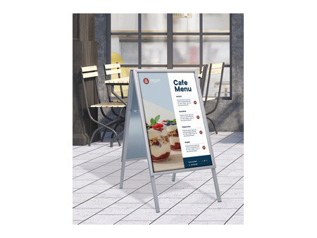 EUROPEL Panneau trottoir, imperméable, B1, argent