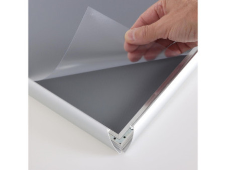 EUROPEL Cadre porte-affiche economy, A1, 25 mm, argent