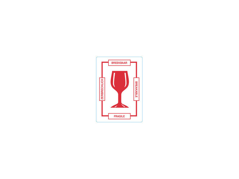 rillprint Étiquette d'avertissement 'BREAKABLE'