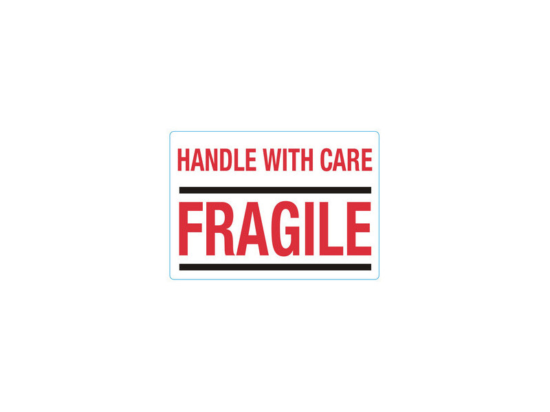 rillprint Étiquette 'HANDLE WITH CARE / FRAGILE'