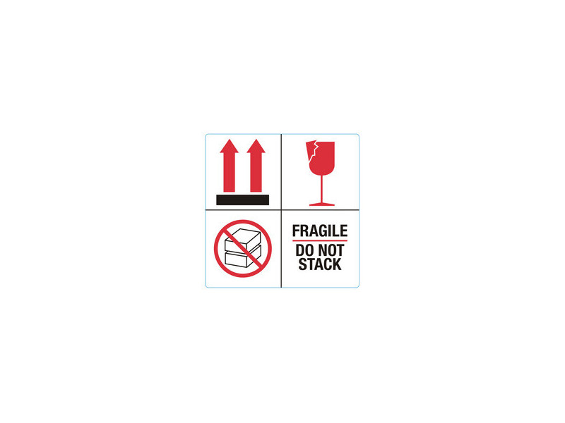 rillprint Étiquette 'FRAGILE / DO NOT STACK'