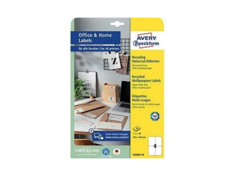 AVERY Zweckform Étiquette universelle, 105 x 148 mm, blanc