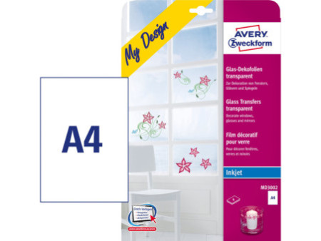 AVERY Zweckform Film pour verre, format A4