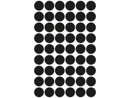 AVERY Zweckform Pastille de couleur, diamètre 12 mm, noir