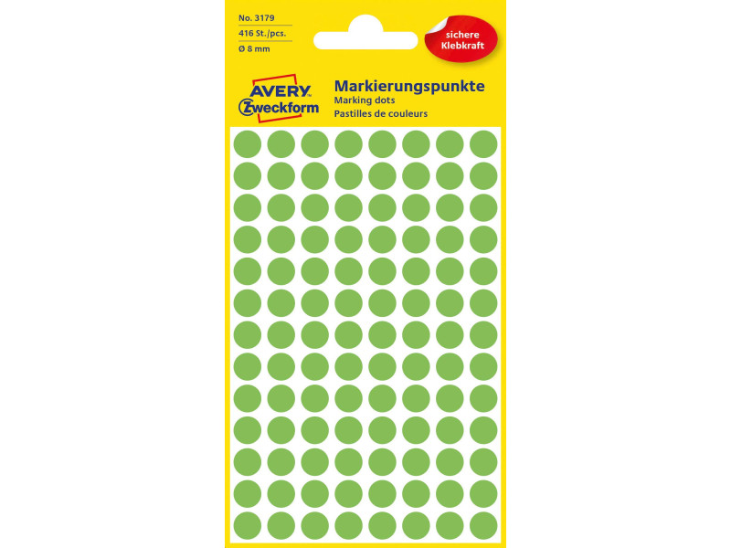 AVERY Zweckform Pastille de couleur, diamètre 8 mm