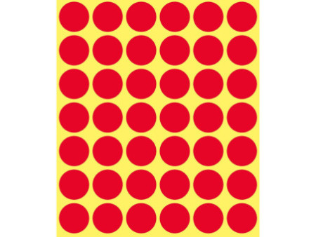 AVERY Zweckform Pastille de couleur, diamètre 18 mm, rouge