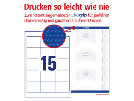AVERY Zweckform Etiquette universelle, 64 x 50 mm, blanc