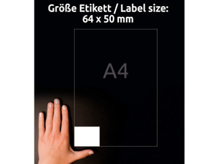 AVERY Zweckform Etiquette universelle, 64 x 50 mm, blanc