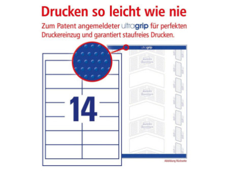 AVERY Zweckform Etiquette universelle, 97 x 37 mm, blanc