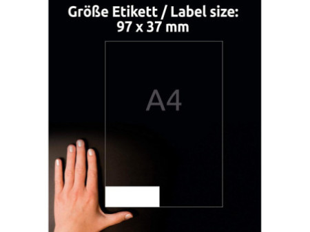 AVERY Zweckform Etiquette universelle, 97 x 37 mm, blanc