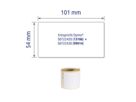AVERY Zweckform Etiquettes en rouleau 101 x 54 mm, blanc