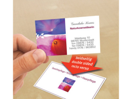AVERY Zweckform Cartes de visite Quick & Clean, mat,260 g/m2