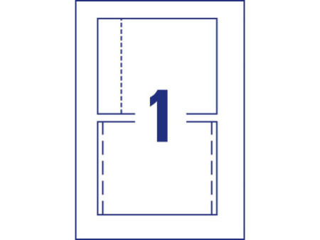 AVERY Zweckform Jaquette CD pour Jewel Case, blanc