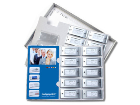 AVERY Zweckform Porte-nom, 80 x 34 mm, set de 5, argent