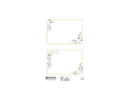 ZDesign HOME Étiquette, cadre ornementé, rond
