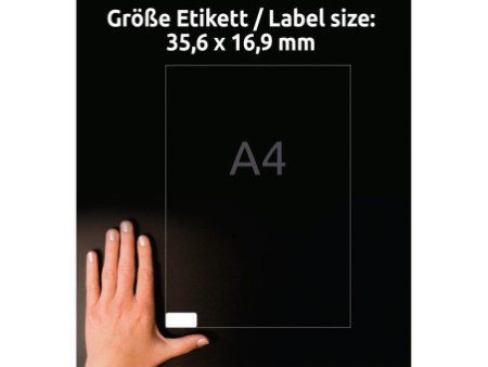 AVERY Zweckform Etiquette universelle, 35,6 x 16,9 mm, blanc